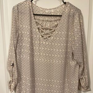 Maurices striped chiffon top